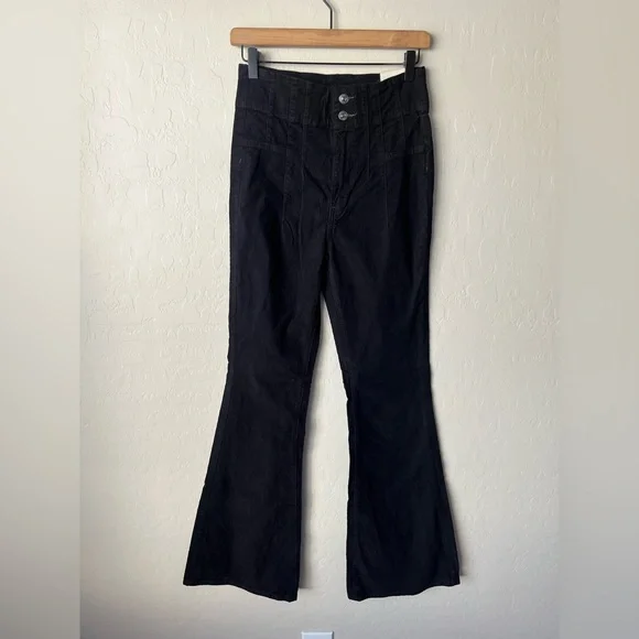 NWT Free people We the free Jayde high rise corduroy flare pants 25 - Picture 8 of 13